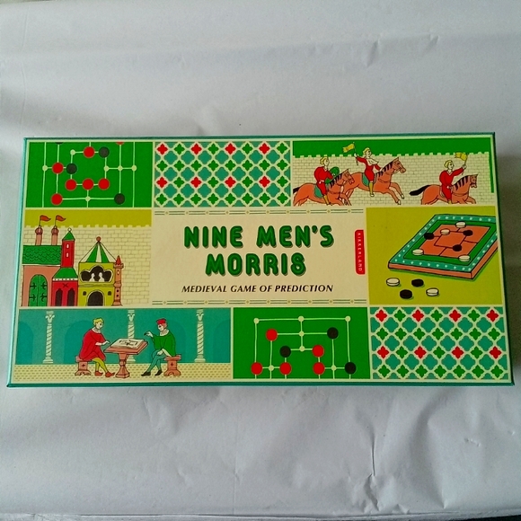 Nine Men's Morris Medieval Game Of Prediction Strategy by Kikkerland New NWOT - Picture 1 of 6